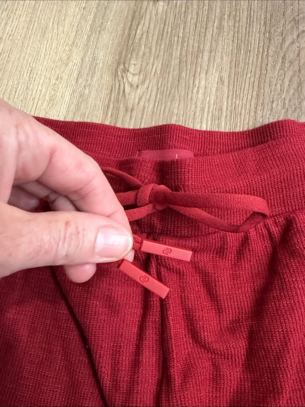 Nuuds Dark Red Resort Shorts Drawstring Cotton Stretch Loungewear 3X or XXXL